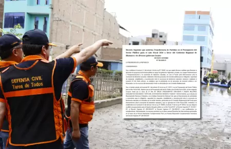 Ministerio de Econom�a transfiere S/29,6 millones para enfrentar desastres natur