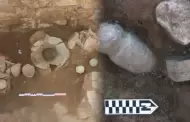 Cajamarca: hallan histórico ritual inca de clausura con 18 vasijas y una huanca sacra