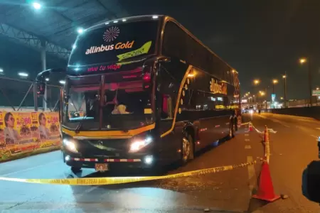Atacan a balazos a chofer de bus de la empresa Allinbus