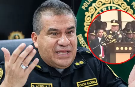 �scar Arriola deja el mando de la Polic�a Nacional y no guarda arrepentimiento