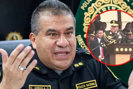 �scar Arriola deja el mando de la Polic�a Nacional y no guarda arrepentimiento