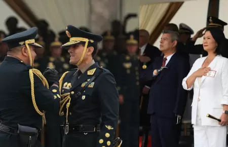 Ceremonia de relevo de la PNP