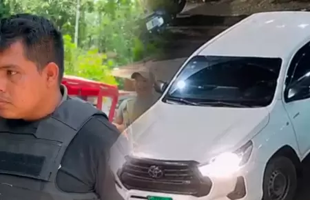 Polic�a detuvo a propietario de camioneta.