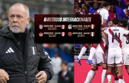 Lista de convocados de la Selecci�n Peruana para los amistosos de la Fecha FIFA