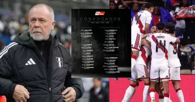 Lista de convocados de la Selecci�n Peruana para los amistosos de la Fecha FIFA