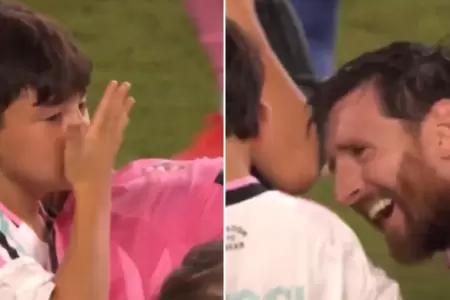 Reacci�n de Ciro Messi al olor de padre