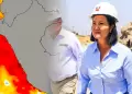 "Vamos a seguir cumpliendo con nuestra palabra": Keiko Fujimori asegura trabajos frente a los impactos del fen�meno El Ni�o.