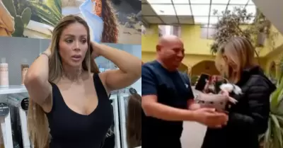 Sheyla Rojas volvi� a Cajamarca para verse con Joaqu�n Ram�rez