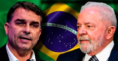 Fl�vio Bolsonaro se acerca a Lula