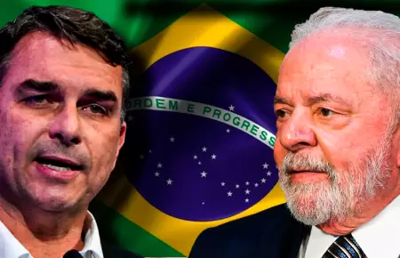 Fl�vio Bolsonaro se acerca a Lula