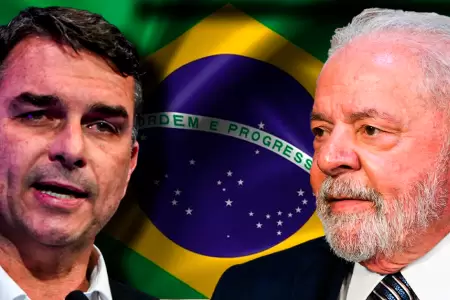 Fl�vio Bolsonaro se acerca a Lula