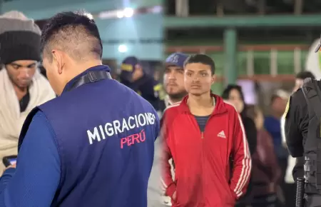 Megaoperativo fue realizado por la PNP y la Superintendencia Nacional de Migraci
