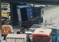 Veh�culo de carga pesada termina atascado en puente Balta y provoc� tr�fico en v�a evitamiento