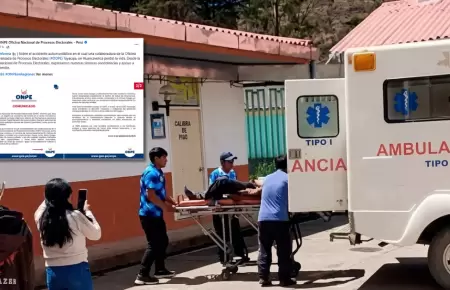 Tragedia en Huancavelica: trabajadora de la ONPE muere tras ca�da de veh�culo a