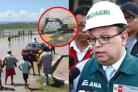 Titular viaj� a Piura para acelerar labores de descolmataci�n.