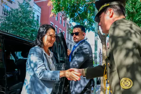 Keiko Fujimori lleg� a EE. UU.: participar� en Asamblea de la ONU.