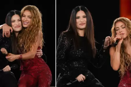 Laura Pausini y Shakira cantan juntas en Madrid