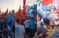 ERM 2026: simpatizantes de Rafael López Aliaga y Fuerza Popular se enfrentaron antes del debate municipal