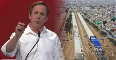 El candidato critic� las obras de la anterior gesti�n.