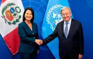 Keiko Fujimori se reúne con António Guterres para abordar el crimen organizado y el fenómeno El Niño