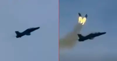 Momento tenso en el aire