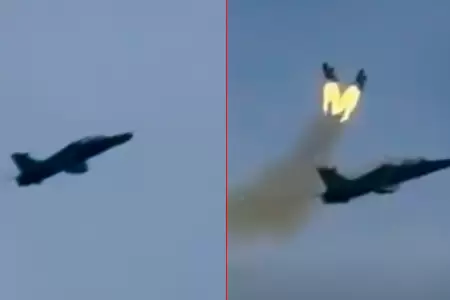 Momento tenso en el aire