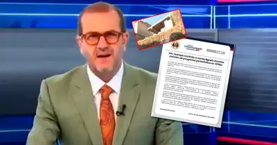 Presentador recrimin� al camar�grafo durante programa.