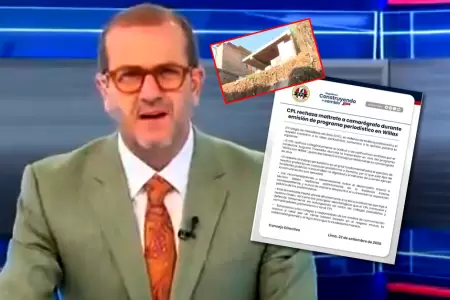 Presentador recrimin� al camar�grafo durante programa.