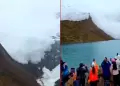 Nueva avalancha en laguna Humantay: Turistas captan deslizamiento de material durante su recorrido