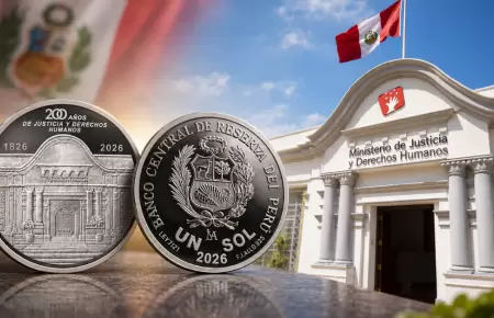 Moneda por el bicentenario del Ministerio de Justicia