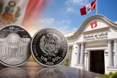 Moneda por el bicentenario del Ministerio de Justicia