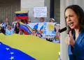 Protestas en Venezuela: exigen nuevas elecciones y retorno de Mar�a Corina Machado
