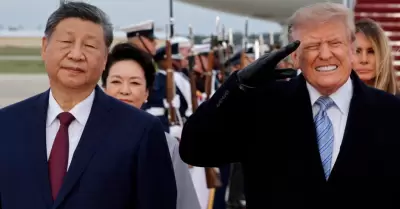 Presidente Trump sufre por estruendo de aviones