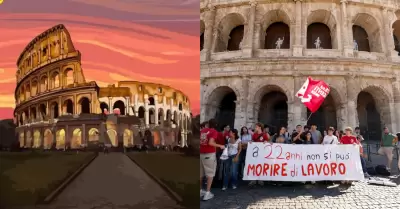 Joven de 22 a�os muere al caer de 10 metros en el Coliseo Romano