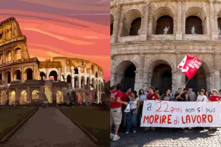 Joven de 22 a�os muere al caer de 10 metros en el Coliseo Romano