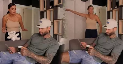 Angie Arizaga encara a Jota Benz