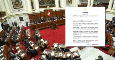 CONFIEP pide al Congreso acelerar debate de facultades legislativas solicitadas