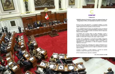 CONFIEP pide al Congreso acelerar debate de facultades legislativas solicitadas