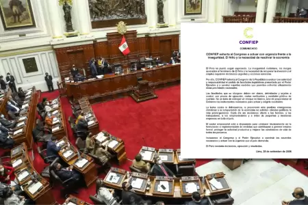 CONFIEP pide al Congreso acelerar debate de facultades legislativas solicitadas