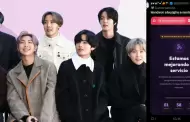 ARMY peruana colapsó la página del BTS POP-UP en Lima y sistema entró en mantenimiento