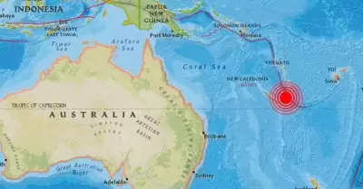 Terremoto de magnitud 7.0 en Nueva Caledonia.
