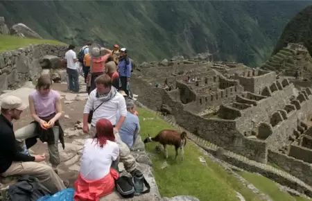 El hecho ocurri� en Machu Picchu.