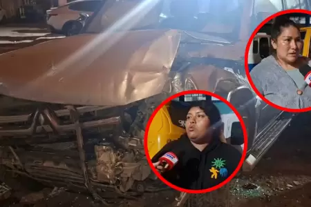 Seis personas quedaron heridas luego de que camioneta chocaracontra 3 mototaxis