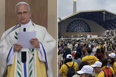El papa Le�n XIV realiz� multitudinaria misa en la plaza de la Concordia