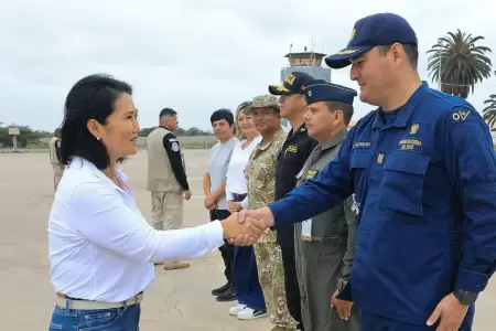 Keiko Fujimori llega a Lambayeque