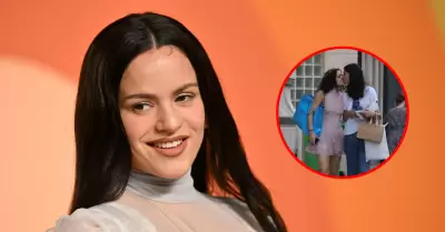 Rosal�a y modelo francesa son captadas de la mano