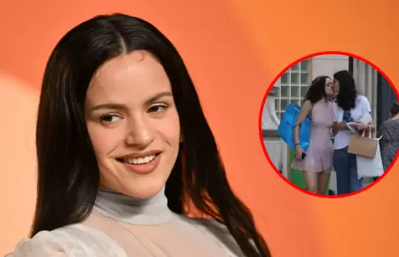 Rosal�a y modelo francesa son captadas de la mano