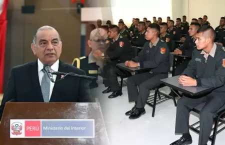 Ministro report� detecciones dentro de escuelas policiales.