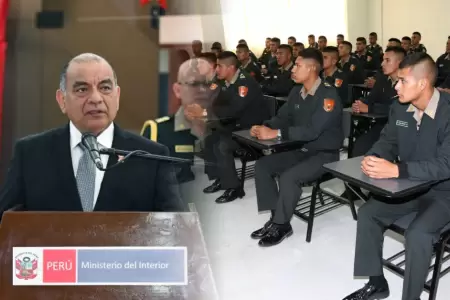 Ministro report� detecciones dentro de escuelas policiales.