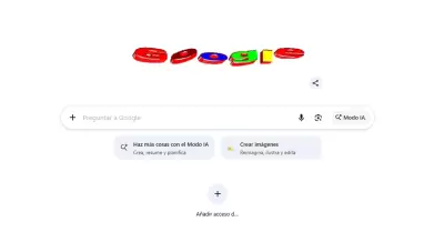 Doodle conmemorativo retorna al estilo noventero.